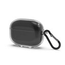 Geekria TPU カバー 互換性 カバー HONOR Earbuds 3 Pro 対応 True Wireless Earbuds 充電ケース充電ケースカバー 外装カバー キーホルダーフック付き、充電ポートアクセス可能 (Clear)(2)