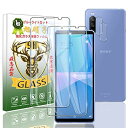 対応 Sony Xperia 10 III / Xperia10 III Lite フイルム ブルーライトカット 指紋認証対応(2枚入)+レンズ保護フィルム(2枚入) Sony Xperia10 iii ガラスフィルム 目の疲労を緩和し xperia10iii lite 強化