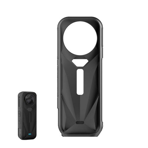 TVETE for Insta360 X5 用 ケース for Insta360 X5 対応 シリコン保護ケース 耐衝撃 防塵 キズ防止 指紋防止 全面保護カバー 滑り止め設計 軽量&柔軟素材 落下防止対応 簡単着脱 カメラアクセサリー