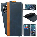 Havaya AQUOS R6 ケース SH-51B ケース AQUOS R6G ケース 手帳型 SH-M22 au A101SH シャープ Sharp アクオス r6/r6g docomo 耐衝撃 カバー SoftBank カード収納 スタンド機能 レザー -ブルー+イエロー