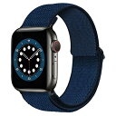 伸縮性ループバンド Compatible with Apple Watch 38mm 40mm 41mm 42mm 44mm 45mm 49mm 柔らかく心地よい軽量で 調節可能な弾性ナイロンベルト アップルウォッチシリーズ 8 7 6 5 4 3 SE Ultraに対応 (38mm 40mm 41mm