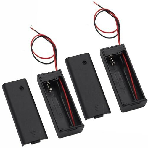 オーディオファン 電池ボックス 単三電池 電池ケース 電池ホルダー 単3電池?1本用 1.2V - 1.5V 蓋 スイッチ リード線付き 2点セット 製品サイズ 68.5?26?18mm リード線長さ約15cm オーディオファン 電池ボックス 単三電池 電池ケース 電池ホルダー 単3電池?1本用 1.2V - 1.5V 蓋 スイッチ リード線付き 2点セット 製品サイズ 68.5?26?18mm リード線長さ約15cm