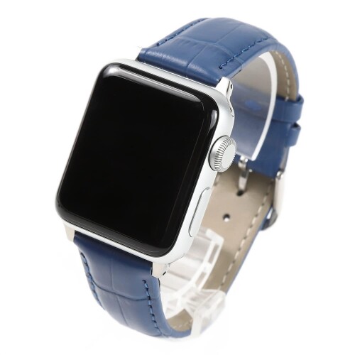 Airself Apple Watch 対応ベルト コンパチブル 時計バンド クロコ型押し 本革レザー アップルウォッチ交換ストラップ iWatch 38mm 40mm 41mm 42mm 44mm 45mm Watch Series 6/SE/5/4/3/2/1に対応 Apple Watch band (38mm/4