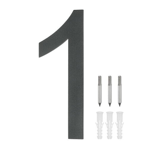 M METERXITY 10"304ステンレススチールフロー ティングハウスナンバー モダンハウスナンバー1 ネイルキ..