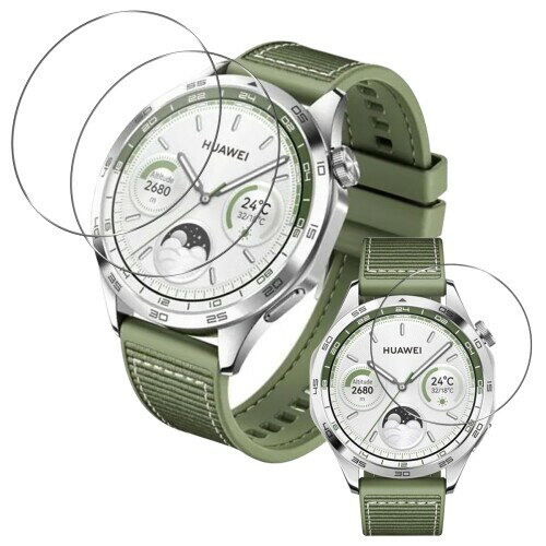 対応 HUAWEI Watch GT4 46mm ガラスフィルム HUAWEI スマートウォッチ GT4 46mm フィルム 強化ガラス 液晶 保護フィルム カバー ケース 簡単貼り付け 硬度9H 耐衝撃 飛散防止 高透過率 高感度タッチ