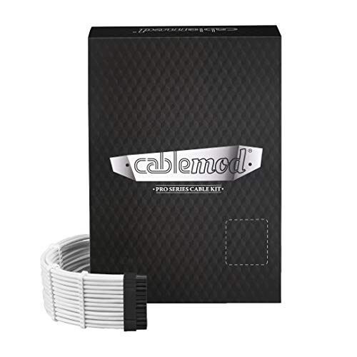 CableMod C-Series Pro ModFlex Sleeved Cable Kit for Corsair Type 4 RM Black Label/RMi/RMx (White)