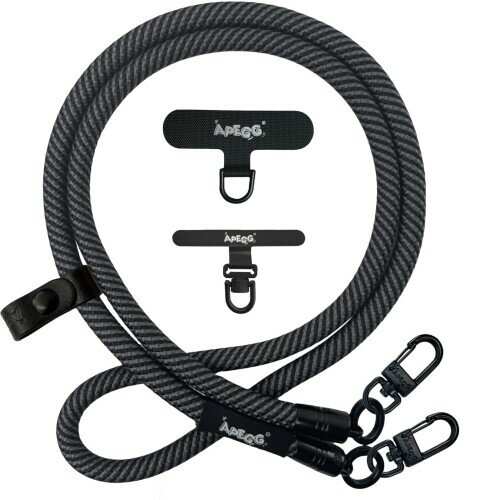 (APEGG) 携帯ストラップ スマホショルダーストラップ 首掛け・肩掛けストラップ 長さ120cm 太さ10mm 頑..