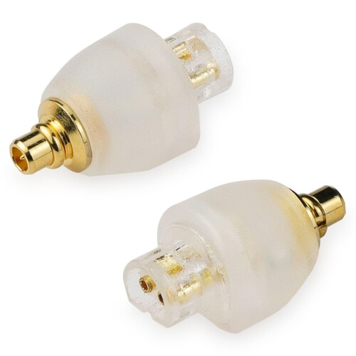 okcsc IE300 IE80 2Pinコネクタ 変換 変換コネクタ イヤホンジャック 変換 IE300（オス）- IE80（メス）Sennheiser用 IE300・IE600・IE900などに適合する 2個セット ホワイト