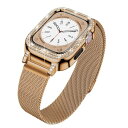 (YOFITAR) Apple Watch 用バンド ケース一体型45mm/44mm/41mm/40mm アップルウォッチ 用交換ベルト Series 9/SE...