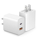iPhone 15 充電器 USB C 充電器 2個セット (PSE認証済み) acアダプター Type-C 充電器 20W 急速充電器 USB-A&USB-C 2ポート タイプc 充電器 iPhone 15/15 Pro/15 Pro Max/15 Plus/14/13/12/11/X/iPad/Androidに対応(2)