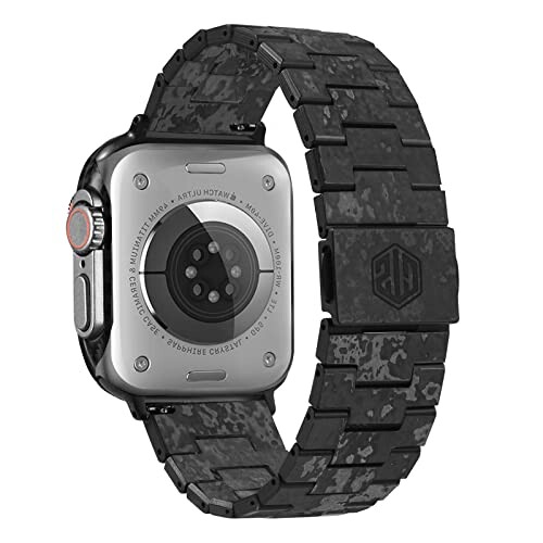 (Haflyer) Apple Watch バンド アップルウォッチバンド カーボン製 コンパチブル Apple Watch ベルト 49/45/44/42mm 交換ベルト iWatch ultra2/ultra/9/8/7/6/5/4/3/2/1/SEに対応 超軽量 交換バンド