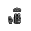 SZRIG1/4"-20ミニボールヘッドデジタル一眼レフカメラモニターフォトスタジオアクセサリー用