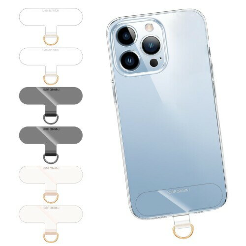 (X-Lounge) ストラップホルダー 丈夫なスマホアクセサリー 滑りにくいリングストラップ ストラップホル..