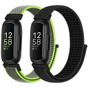 (Bcuckood) 時計バンド Fitbit Inspire 3/Inspire 2/Inspire HR/Inspire/Fitbit Ace 3/Ace 2 ナイロン スポーツループ 通気性 調節可能な交換用リストバンド ストラップ レディース メンズ 子供用