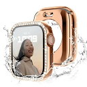 360度防水設計 Recoppa コンパチブル Apple Watch ケース 44mm キラキラ アップルウォッチカバー 防水ケース Series 6 5 4...