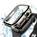 ANYOI 対応 Apple Watch ケース 44mm 防水ケース 3D直角エッジデザイン メッキ加工 アップルウォッチ カバー ガラスフィルム アップルウォッチ ケース 耐衝撃 apple watch カバー 全面保護 高透過