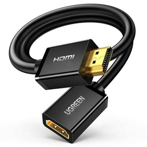UGREEN HDMI 延長ケーブル HDMI延長コード 4K 60Hz 3D対応(HDMI オス-メス)PS4/PS3 Fire TV Stick、HDTV、PC、Switch、PC等対応 ハイスピード hdmi延長ケーブル オス-メス 金メッキコネクタ-3m