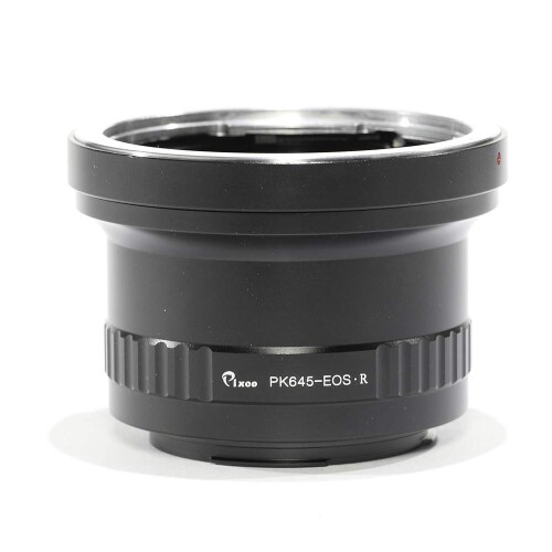 (バシュポ) Pixco レンズ マウント アダプター Pentax 645 マウントレンズ - Canon EOS R マウント カメラ対応 (Pentax 645-Canon EOS R)