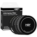H&Y NDフィルター 77mm HD EVO ビデオNDキット エボ マグネット式 ねじ込み式両対応 ND8 ND16 ND32 フィルターセット ケース付 ...