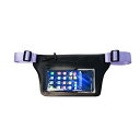 携帯電話用防水ポーチ iPhone 13/14 Pro Max/11/12 Pro/SE/Xs Max/XR/8P/7 Galaxy S23 Ultra/S22/S21に対応 水泳 ビーチカヤック シュノーケリングに使用可能 IPX8防水仕様 Black/purple 