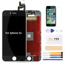 SRJTEK For iPhone 6s フロントパネル 画面交換修理 用LCDタッチパネル 液晶パネル フロントガラス デジタイザ 修理工具セット付き (ブラック)(2)