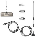 AQTAQ DAB FMアンテナ マグネットベース FMラジオアンテナ AVオーディオビデオホームシアターレシーバー デノン パイオニア ヤマハ マランツ シャーウッド 屋内デジタルHDラジオ FMラジオ Blu