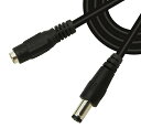CERRXIAN DC延長ケーブル DC/AC電源延長ケーブル DCアダプタ延長ケーブル 外径 5.5mm 内径 2.1mm LEDストリップ、監視カメラ、DVR/NVR、ルーター、ファックス、ステレオなどに適しています (2本(2)