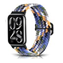 (MosFoil) Xiaomi Redmi Watch 5/Redmi Watch 4/Xiaomi Smart Band 9 Pro/Smart Band 8 Pro 対応 交換バンド 交換ベルト サイズ調節可能 Redmi Watch 5 編組バンド ナイロン製 弾力性 皮膚にやさしい 軽量 コンパチブル