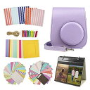 kinokoo Fujifilm チェキ instax mini 11 ケース instax mini 11 カメラケース アクセサリー 6点セット(ライラックパープル)