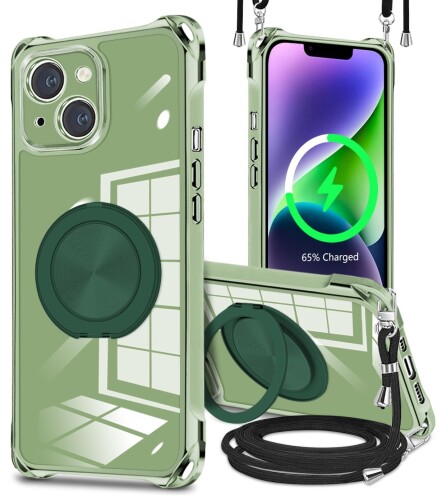 対応 iPhone 14 用 ケース 360°回転スタンド マグネット MagSafe対応 耐衝撃 【対応電話モデル】iPhone 14 ケース。注意:本製品を購入する前に、お手元の機種を確認してください。 【多機能360度!縦も横も思いのまま!】多機能スタンドとリング一体型の斬新なデザインです。縦置きでも横置きでも安定して支えられ、0°~ 120°の間で多角度自由に調整できます。視聴に楽しみ、首や肩周りリラックス、指と腕の疲れ解消し,両手解放! 【クロスボデ縄.&リストストラップ】ケースにもチェーンが1本付いて、小さな穴を通ってケースとつながって固定しています。このようにあなたは快適に携帯電話を首にかけることができます!ロープ:編物の100万分の1(ポリプロピレン)で、水分を吸収して雨風対策をしている。ロープは非常に軽く、ほこりを防ぎ、アウトドア活動にも最適です。直径約7mmで高品質なロープの端は金属製である。調節可能なロープは両手を放します,可斜めがけ、可肩掛け、ショルダーバッグは任意の長さまでロープをかけることができます。下部に取り外し可能なストラップ取り付け金具付き、落下防止に役立ちし、使用中に邪魔しなくてとても便利です。 【耐衝撃、ぜんほうい保護】iPhone 14 ケースは柔らかいTPU素材を使用し、本体との擦れを防げ、柔軟性が高く、着脱が簡単で。スクリーンやカメラ周辺の縁を高くすることで傷から保護します。落下時のダメージを最小限に抑えることが可能です。大事なデバイスをぜんほうい保護します。 【長さ調整可能 & ストラップの脱着が1秒で可能】調節可能なストラップにより、サイド、またはフロントに持ち運べるときに完璧にあなたの隣に掛けることができます。 このアクセサリーはファッションだけでなく、通常のストラップよりも快適で実用的です。それらは非常に耐性があり、湿気を吸収せず、無臭で乾燥しています。 それはあなたの手に自由を与えます。 ネックストラップはお好みの長さに調節できます。ストラップはいつでも取り外して身につけることができます、好きなように着こなす。 【互換性モデル】iPhone 14 適用 ケース。 ※ご注意:ご注文する前に、必ずお買い求めの機種とカラーを確認してください。 【360°回転スタンド ? 縦も横も思いのまま】iPhone 14 用ケースは、革新的なスタンドデザインを採用しています。ケースの携帯性や省スペース性を新たなレベルに引き上げました。さらに、縦向きでも横向きでも安定して置くことができます。0°~120°の間で自由に調整できます。動画視聴、オンライン授業、リモート会議、ビデオ通話などで大活躍、あらゆる視聴の瞬間をお楽しみください。 【全面保護】優れた保護性能,耐久性に優れた、傷がつきにくい,衝撃吸収性の高いTPU素材,衝撃やキズ、埃などからしっかりとスマホの背面を守ります。で落下衝撃から本体をしっかりと守ってくれます。フチをわずかに高く設計することで、日常生活の消耗に耐えしっかり保護できる、スマホへの傷つけを防止します。スマホを落としてしまっても衝撃を最小限に抑えるケース。専用にオリジナル設計しているためぴったりとフィットし、保護性能には欠かせないポイントとなっています。 【長さ調整可能 & ストラップの脱着が1秒で可能】調節可能なストラップにより、サイド、またはフロントに持ち運べるときに完璧にあなたの隣に掛けることができます。 このアクセサリーはファッションだけでなく、通常のストラップよりも快適で実用的です。それらは非常に耐性があり、湿気を吸収せず、無臭で乾燥しています。 それはあなたの手に自由を与えます。 ネックストラップはお好みの長さに調節できます。ストラップはいつでも取り外して身につけることができます、好きなように着こなす。 商品コード59081737853商品名対応 iPhone 14 用 ケース 360&deg;回転スタンド マグネット MagSafe対応 耐衝撃型番GLY040-cxgs-14-lvサイズiPhone 14カラーダークグリーン※他モールでも併売しているため、タイミングによって在庫切れの可能性がございます。その際は、別途ご連絡させていただきます。※他モールでも併売しているため、タイミングによって在庫切れの可能性がございます。その際は、別途ご連絡させていただきます。