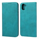 AQUOS R3 SH-04L SHV44 808SH ケース 手帳型 カバー シャープ アクオス r3 手帳ケース Zouzt 合成皮革 財布型 カード収納 ベルトなし マグネット スタンド - スカイブルー