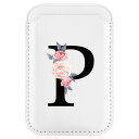 FIDWALL Mag-safeウォレットレザーカードホルダー:iPhone 15/14/13/12 Pro/Max/Plus/Mini対応、RFIDとMag-Safeマグネット付き (P)