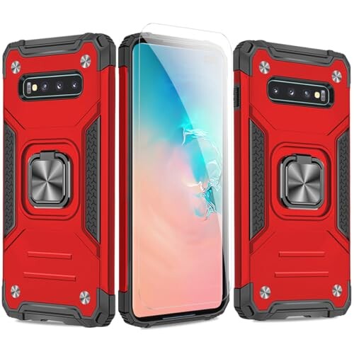 JSCOMYAP Galaxy S10 Plus  + ?饹 ե, ޥۥ ɵǽ դ ӥ ͵ Ѿ׷ ֤...