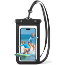 スマホ 防水ケース IPX8認定 海 プール 温泉 カバー 携帯 ドライバッグ 水中撮影 顔認証 首かけ ストラップ付き 密封 保護 雪山 ビーチ 入浴 水泳 潜水 サーフィン 登山 野外ライブ 釣り ス