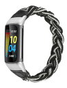 Wearlizer Fitbit Charge6/Charge5バンド フィットビット チャージ6/チャージ5に対応 Fitbit Charge5 デッドソロループ 編組バンド スポーツバンド 交換ベルト 柔らかいシリコーン糸混紡リサイクルヤ