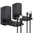 aceyoon ヘッドホン スタンド 折り畳み ヘッドフォン ハンガー 強力粘着 2個セット ヘッドホン フック 壁 掛け 穴あけ不要 ヘッドセット ハンガー ...