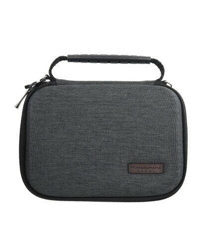 (musashino LABEL) EVA素材 イヤホンケース セミハードシリコン製イヤホン巻取り イヤホン傷防止ポーチ..