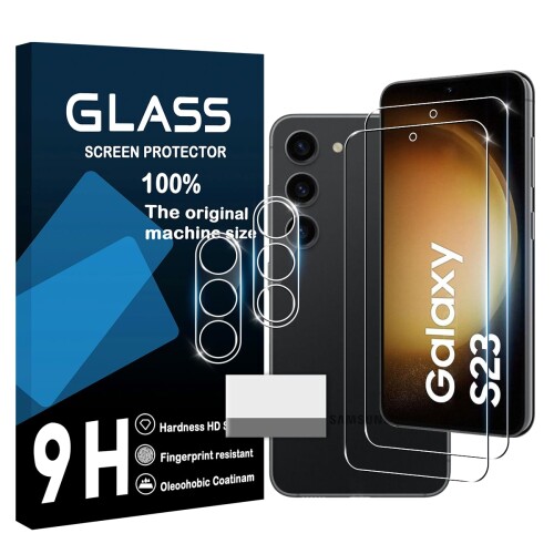 cronincards 対応 Galaxy S23 5G ガラスフイルム ＋ レンズ保護フィルム（2+2枚入）対応 ギャラクシー S23 5G フィルム 対応 Galaxy S23 5G 保護フィルム 対応 ギャラクシー S23 5G ガラスフイルムCRONINP-G