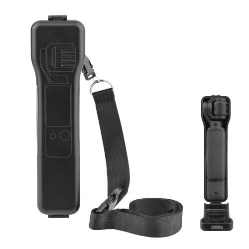DJI Pocket 3 保護カバー 2用ストラップ付き Osmo Pocket 3 用 プロテクション 収納ケース 硬質ケース 耐衝撃 傷防止 ハンドストラップ ネックストラップ