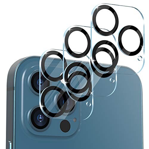 CloudValley カメラフィルム iPhone 12 Pro Max 6.7インチ用 カメラ レンズ 保護カバー 9H硬度 HDクリア 0.2mm超薄 強化ガラス カメラ カバー 傷防止 気泡なし 簡単取り付け