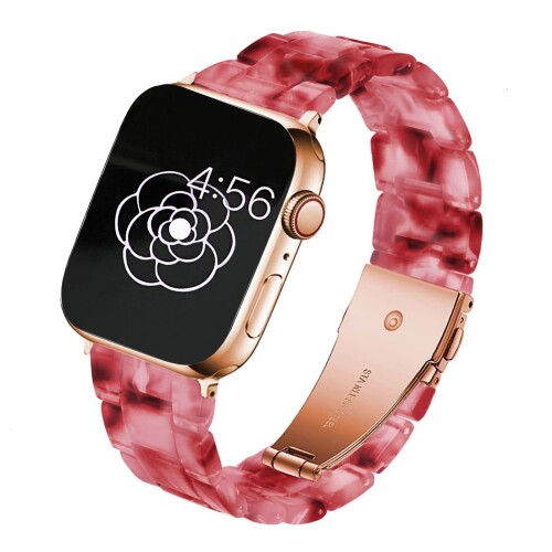 (CASTLELIFE) Apple Watch バンド 樹脂バンド レディース 夏の色 綺麗 コンパチブル アップルウォッチ バンド 軽量 防水 iwatch 40mm 41mm 38mm 44mm 45mm 42mm アップルウォッチ ベルトステンレススチール