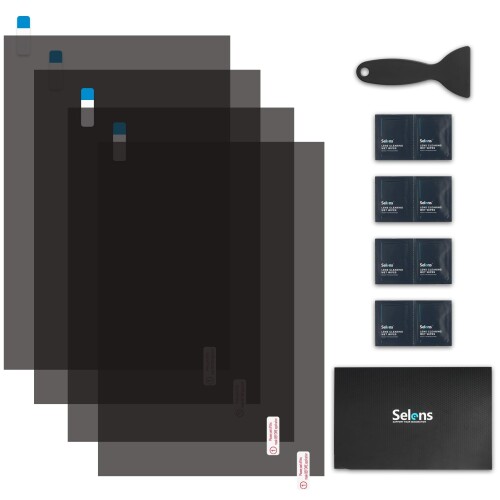 Selens 偏光フィルムシート 20x30cm 4枚入り 粘着偏光子液晶スクリーン 線形偏光フィルター 高偏光度 ..