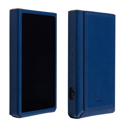 MITER CASE MITER  ˡ ޥ Sony Walkman NW-ZX707 ZX706 ZX700  Υꥢ PU 쥶 С Case Cover for ZX700 (Navy)