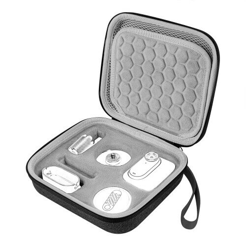 TOCCOOL キャリングケース Insta360 GO 3S、GO 3 Accessoriesに対応 GO3 Vlogging アクションカメラアクセサリーための収納バッグ 保護ケース ハードシェルカバー (ダークグレー)