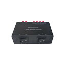 SENWIKATIN 2チャンネルスピーカースイッチャーセレクタボックス、スピーカーセレクター 端子クラップ付き 1入力→2出力、チャンネルあたり150W RMS直流電流