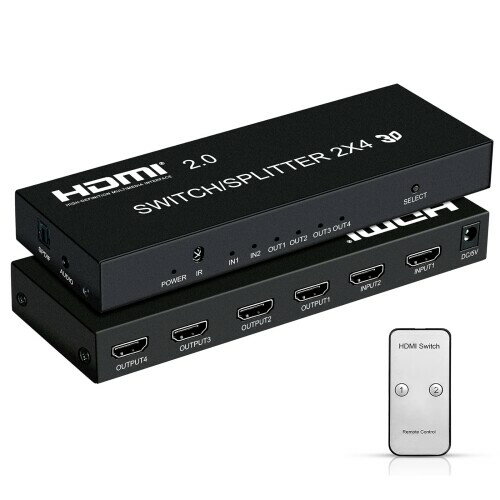 avedio links HDMI z 4K@60Hz 24o HDMIؑ֊ Rt HDMI SPDIFfW^ 3.5mmI[fBIt 4K 3D 1080p HDCP2.2 HDR 10 PS4AXboxAFire StickȂǂɑΉ