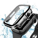 ANYOI 対応 Apple Watch ケース 44mm 防水ケース 3D直角エッジデザイン メッキ加工 アップルウォッチ カバー ガラスフィルム アップルウォッチ ケース 耐衝撃 apple watch カバー 全面保護 高透過