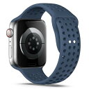 コンパチブル Apple Watch バンド アップルウォッチ バンド 38mm 40mm 41mm 42mm 44mm 45mm 49mm for iWatch Ultra 2/Ultra SE Series 9/8/7/6/5/4/3/2/1 に対応 スポーツバンド 交換ベルト シリコン製 柔らかい 通気