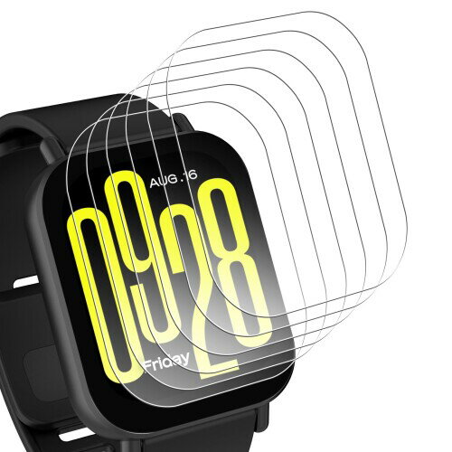 Bigqin Xiaomi Redmi Watch 5 Active 対応 強化ガラスフィルム9H硬度 耐衝撃 高感度タッチ 自動吸着 気泡ゼロ 高透過率 Redmi Watch 5 Active 適用 保護フィルム