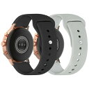 (Huamanlou) ユニバーサル時計バンド 22mm 20 mm 18mm 16mm ベルトワイドシリコンストラップの交換、コンパチブル Garmin 、S...